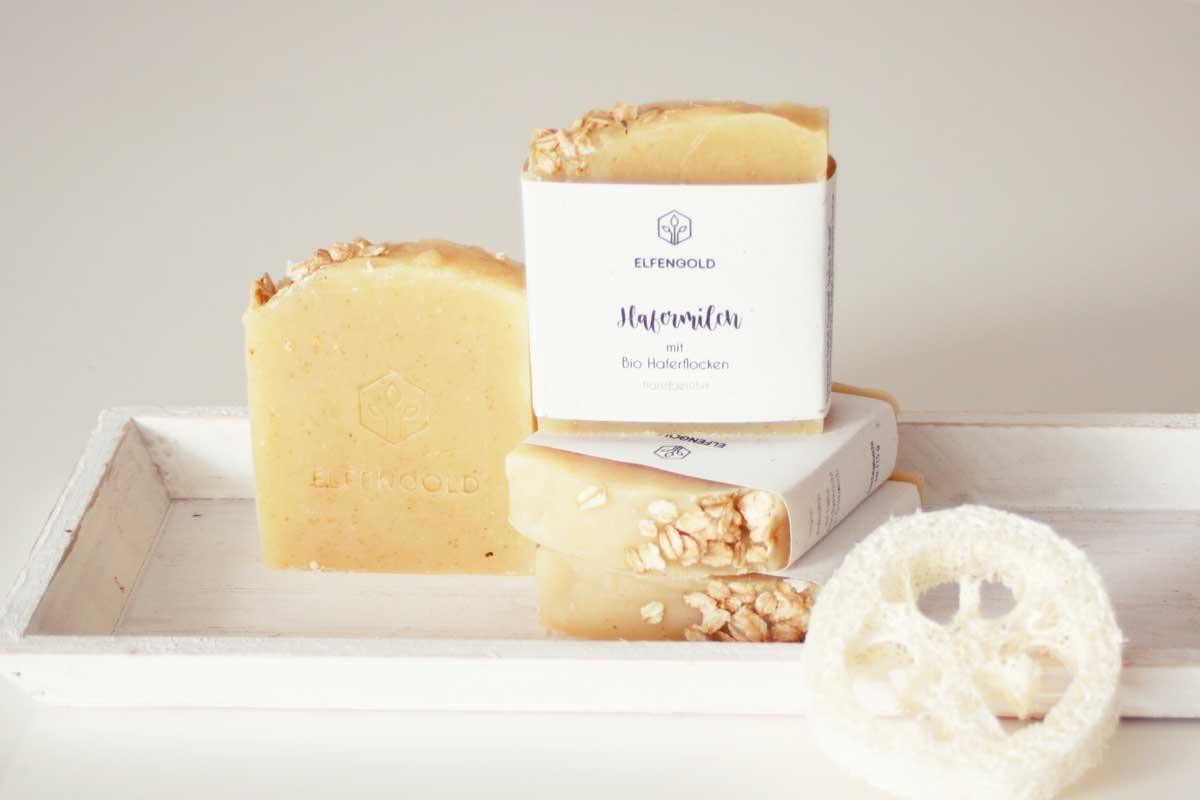 Hafermilch Peelingseife