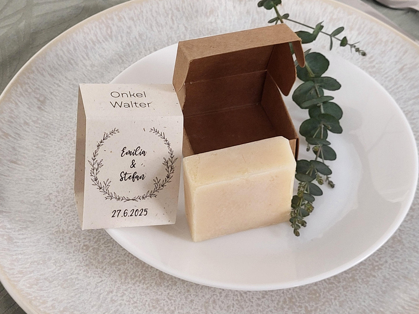 Premium Gastgeschenk personalisierte Hochzeitsseife spezielles Geschenk für Gäste